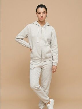 Talula Cream Sherpa-Lined Jacket with Black Logo Patch